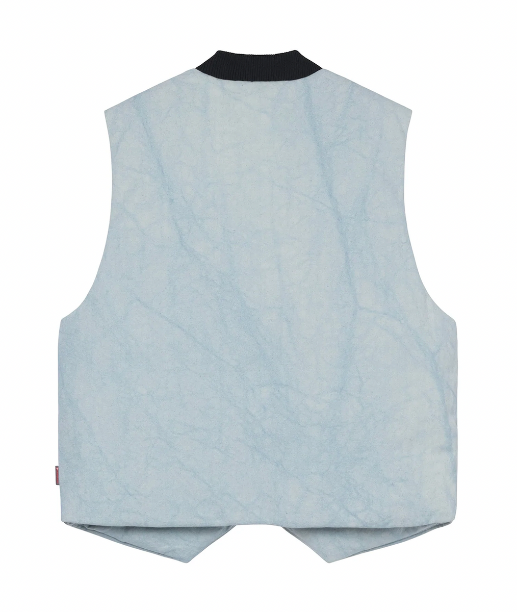 Stussy Washed Canvas Primaloft Vest - Light Blue – Ninetimes