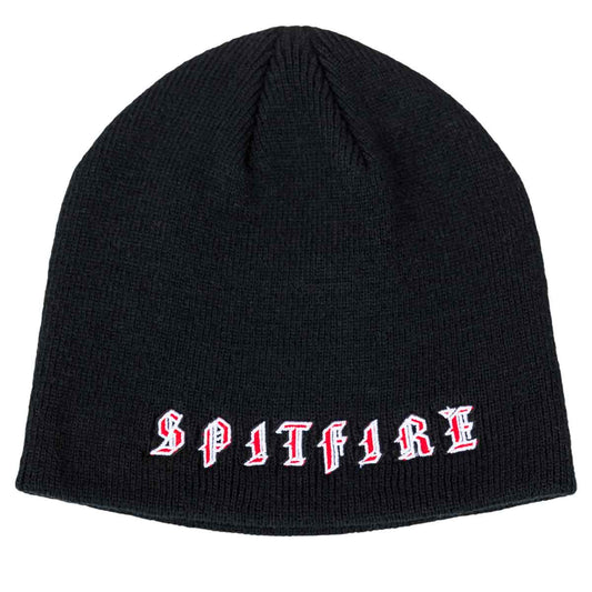 Spitfire Old E Skully Beanie - Black/Red/White