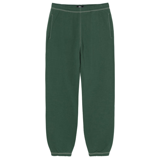 Stussy Contrast Stitch Label Sweatpant - Forest