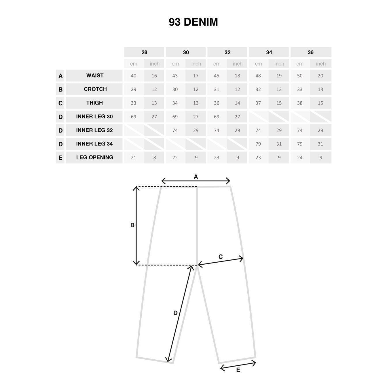 Polar '93 Denim - Light Blue (Original Pocket Embroidery)