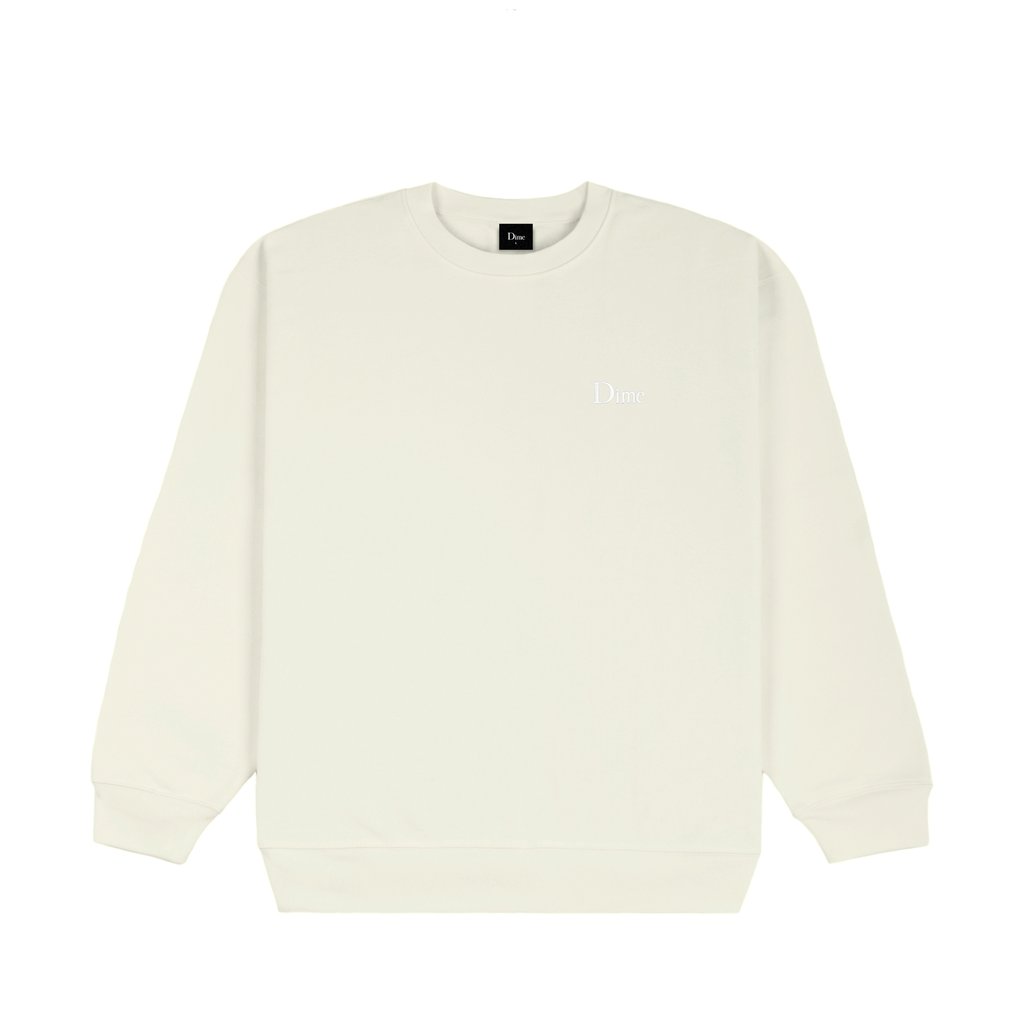 Dime Classic Small Logo Crewneck - Cream
