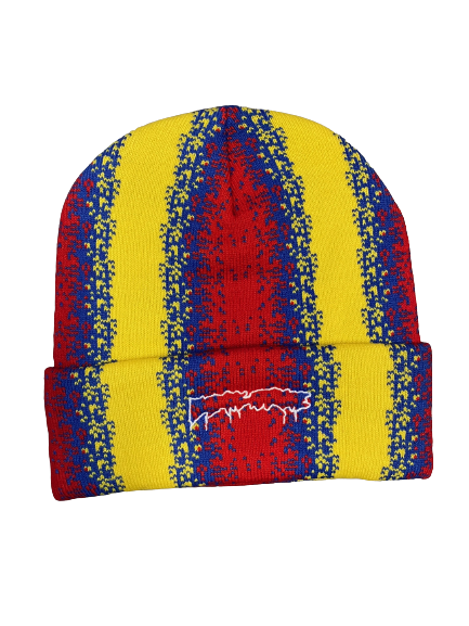 Fucking Awesome Gradient Drip Cuff Beanie - Yellow/Blue