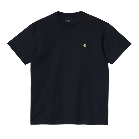 Carhartt WIP Chase Tee - Dark Navy/Gold