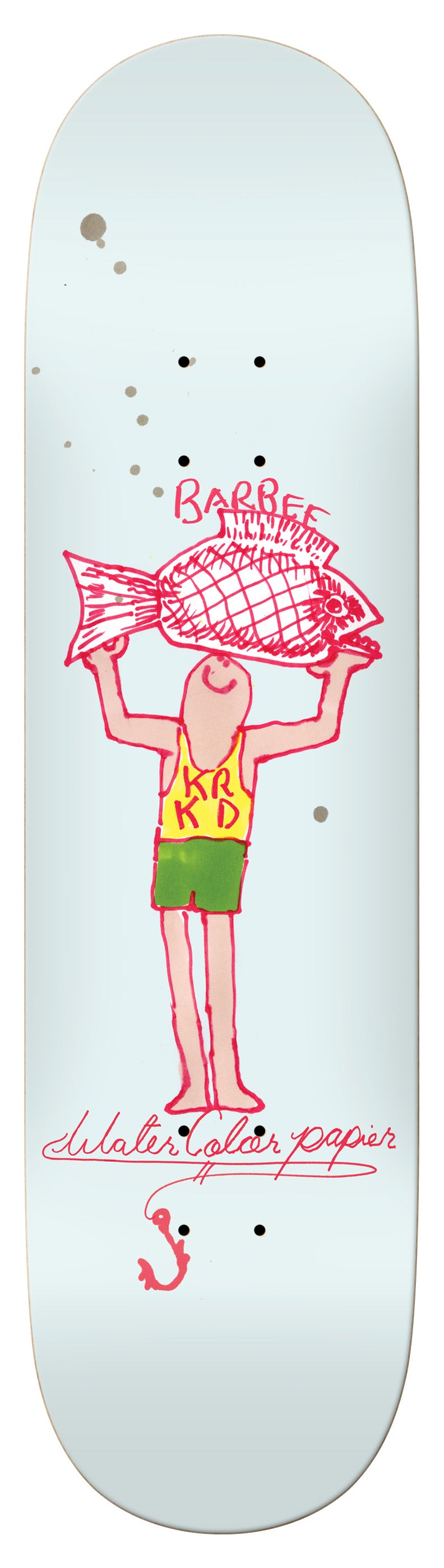 Krooked Barbee Water Color Deck - 8.62