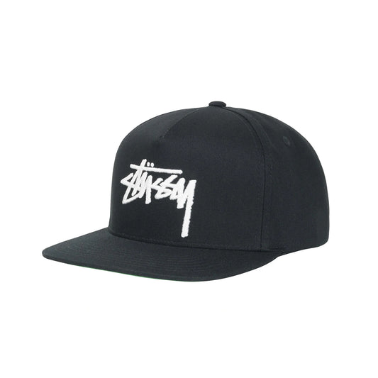 Stussy Big Stock Point Crown Cap - Black