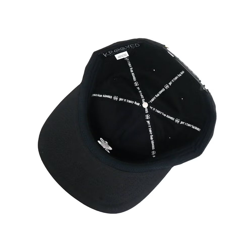 Krooked Root Snapback Hat - Black