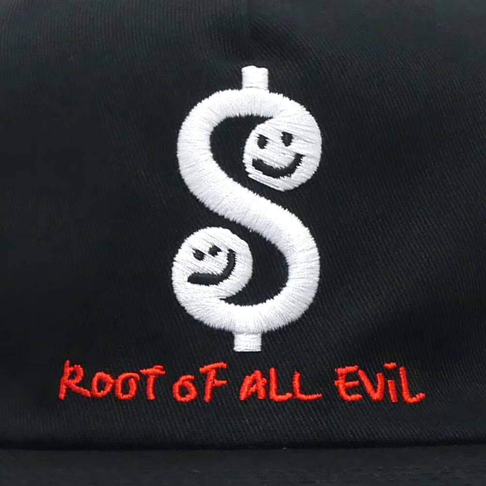 Krooked Root Snapback Hat - Black