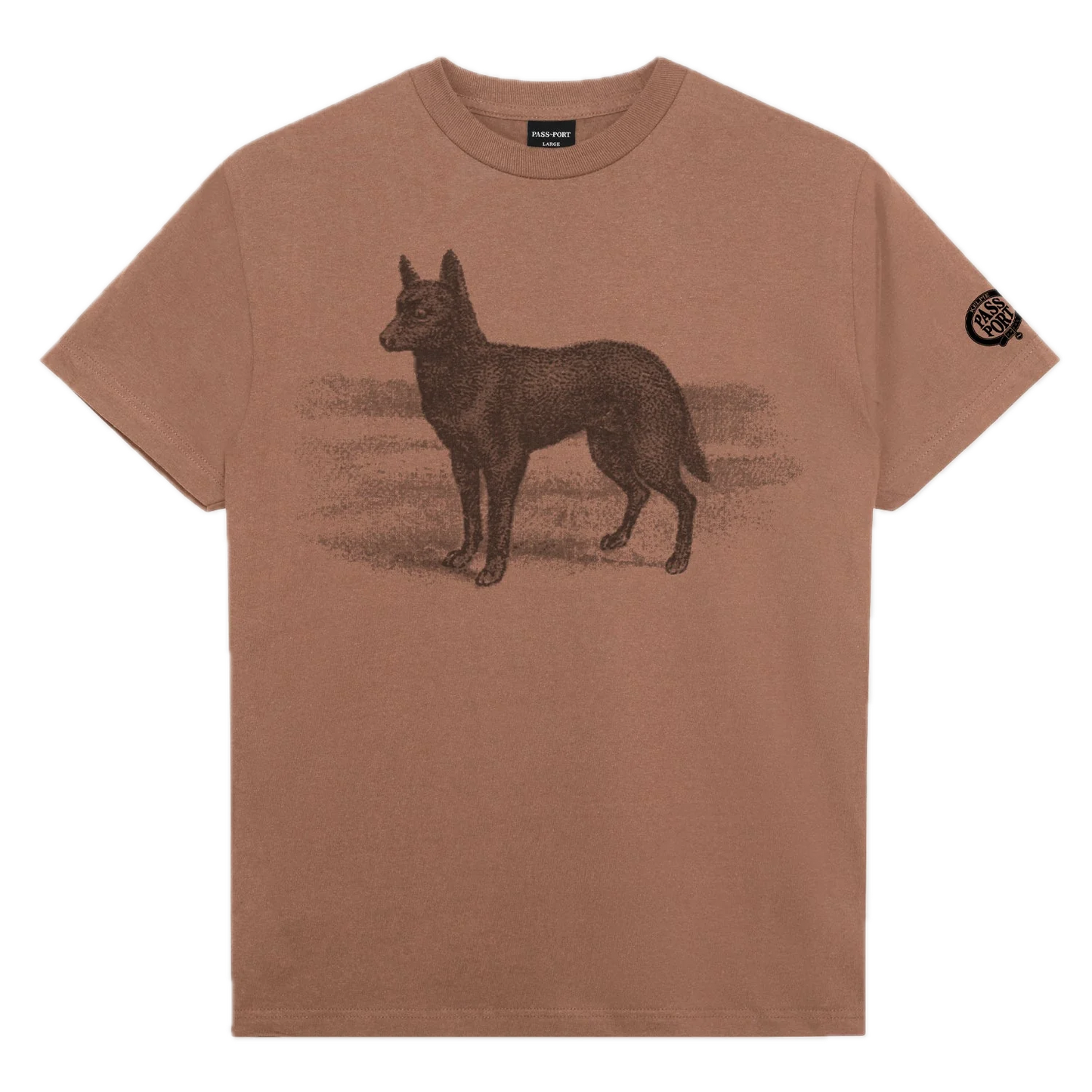 Pass-Port Kelpie Tee - Dusty Brown