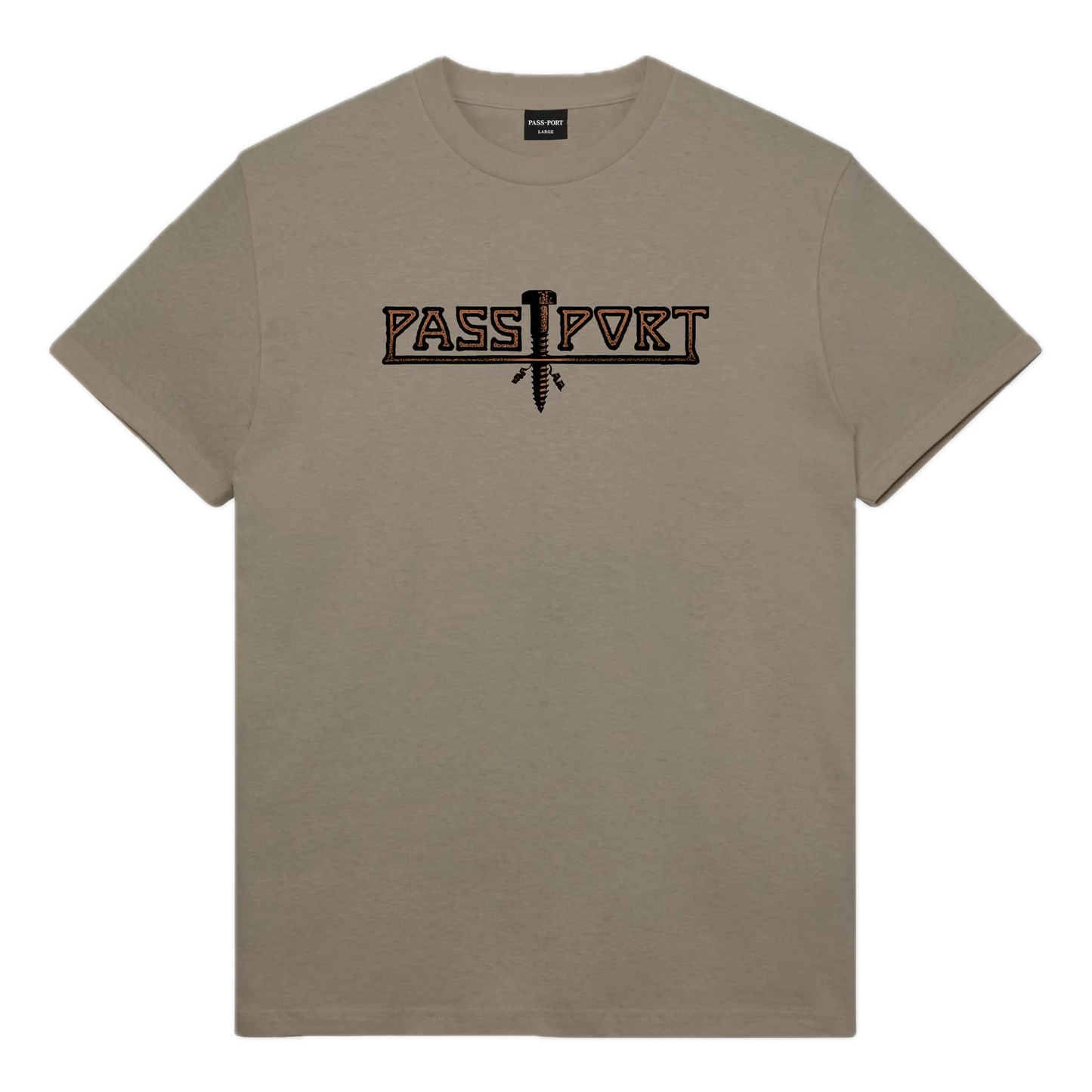 Pass-Port Screwed Tee - Khaki