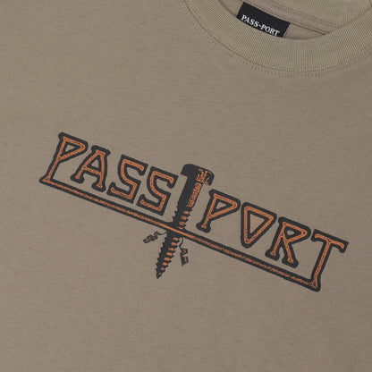 Pass-Port Screwed Tee - Khaki