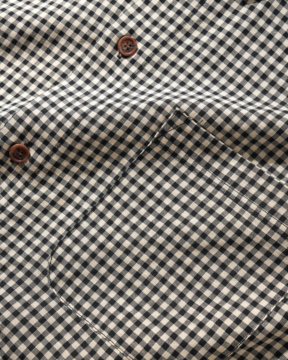 Butter Goods Gingham Shirt - Natural/Black