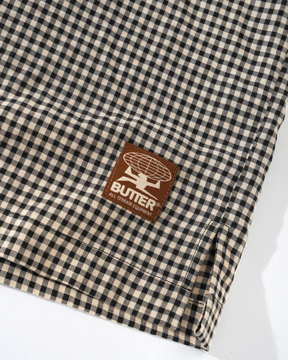 Butter Goods Gingham Shirt - Natural/Black