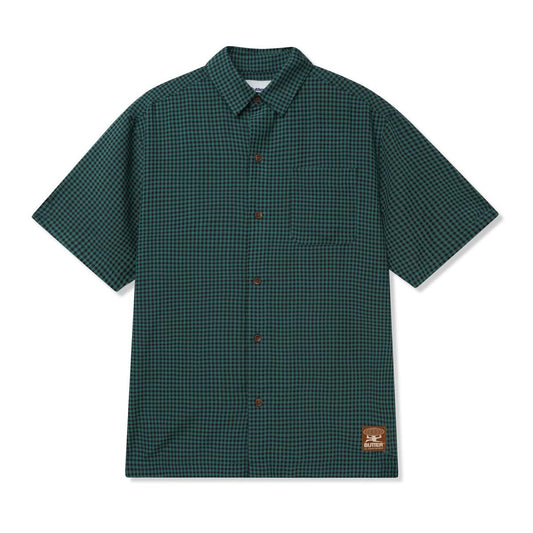 Butter Goods Gingham Shirt - Pine/Black