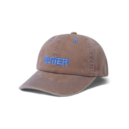 Butter Goods Rounded Logo 6 Panel Cap - Bark