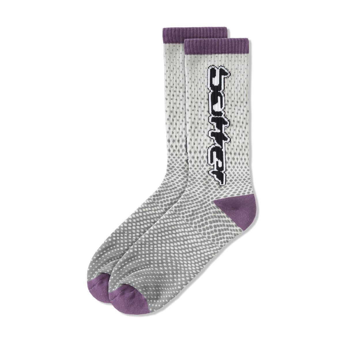 Butter Goods Corrosive Socks - Grey/Purple