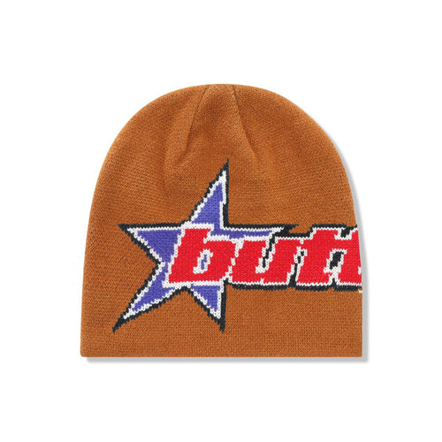 Butter Goods Racer Skully Beanie - Rust