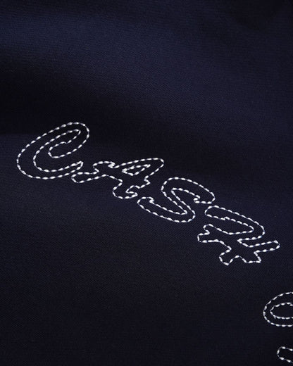 Cash Only Stitch Logo Hoodie - Deep Navy
