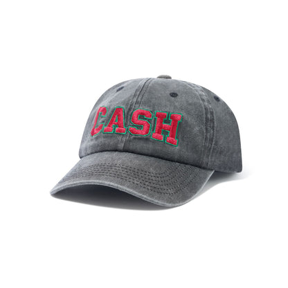 Cash Only Campus 6 Panel Cap - Washed Black