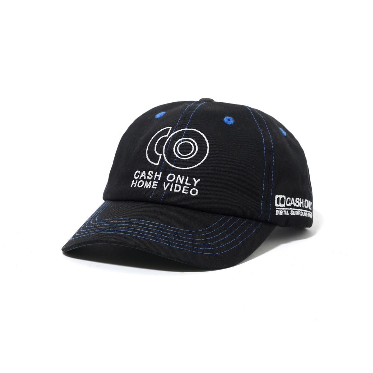 Cash Only Home Video 6 Panel Cap - Black