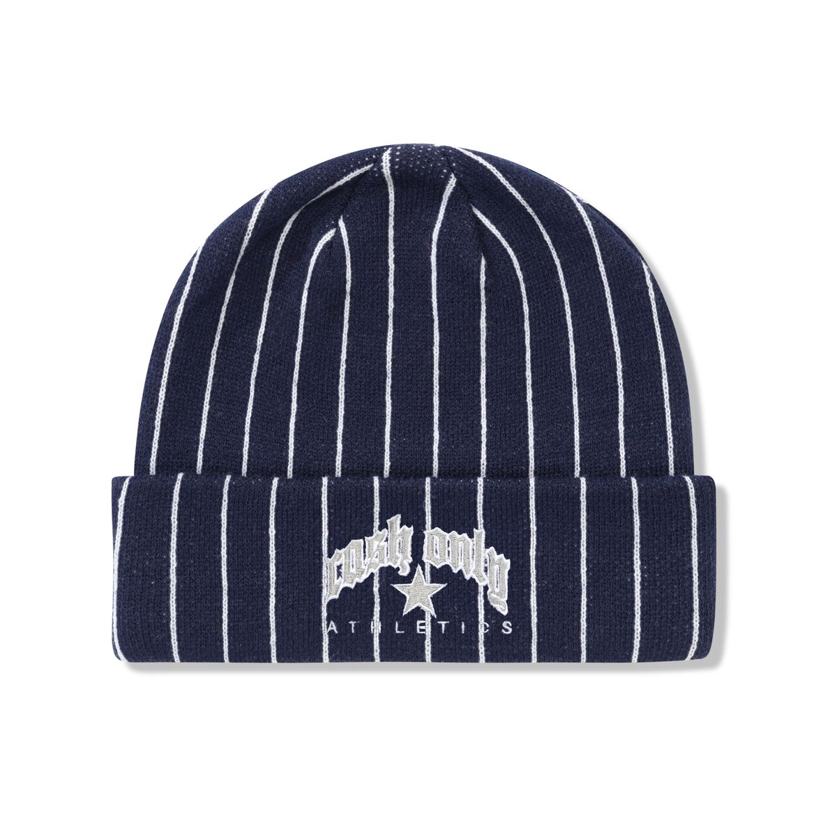 Cash Only Pinstripe Beanie - Navy