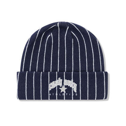 Cash Only Pinstripe Beanie - Navy