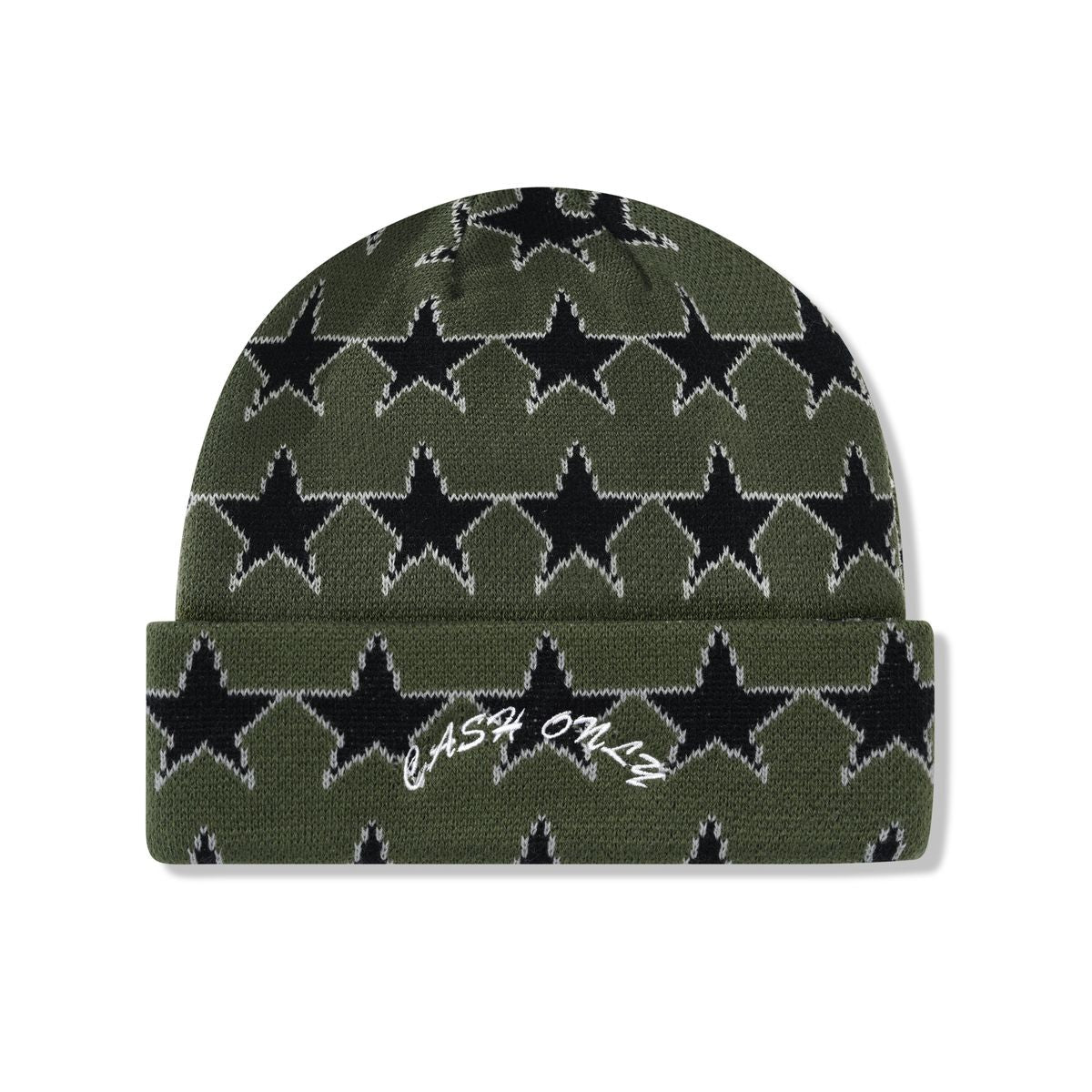 Cash Only Star Beanie - Army