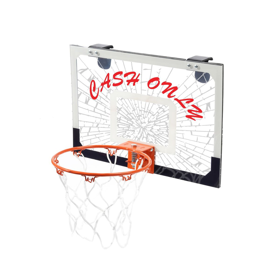 Cash Only Mini Basketball Hoop - Transparent