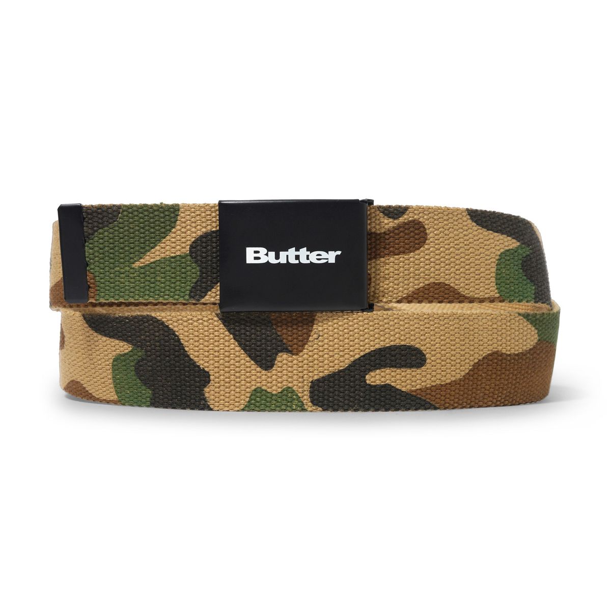 Butter Goods Logo Woven Belt - Desert Camo