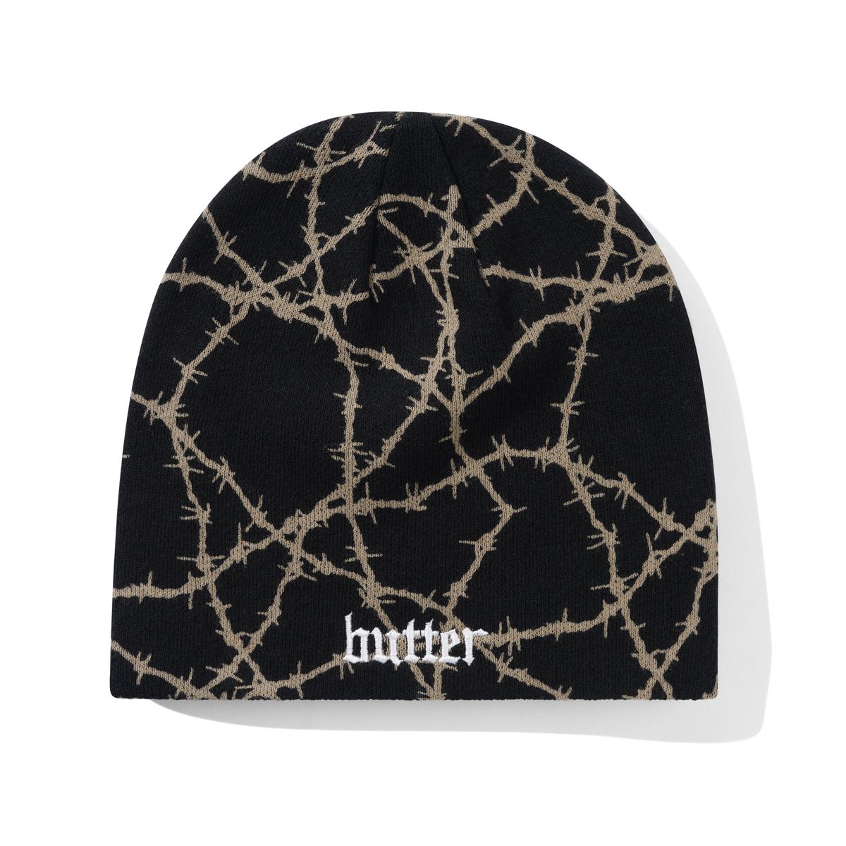 Butter Goods Wired Skully Beanie - Black