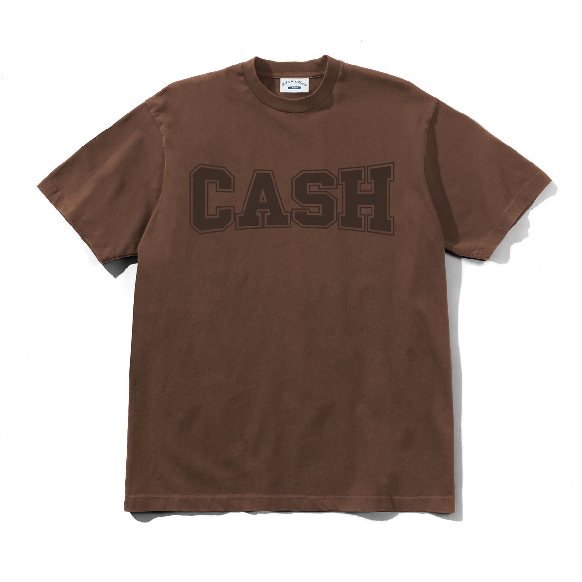 Cash Only Campus Tee - Washed Brown