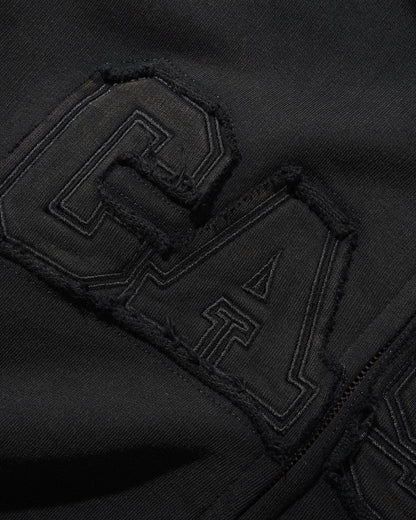 Cash Only Campus Zip-Thru Hoodie - Washed Black