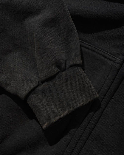 Cash Only Campus Zip-Thru Hoodie - Washed Black