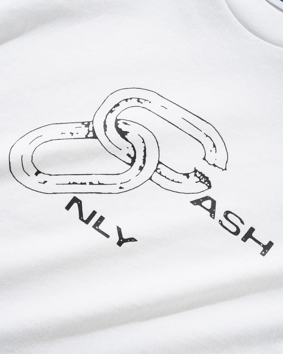 Cash Only Chain Tee - White