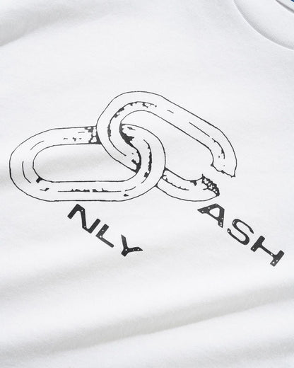 Cash Only Chain Tee - White