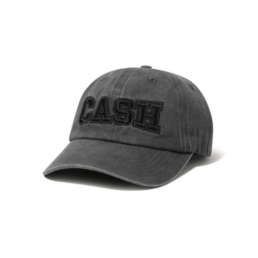 Cash Only Campus 6 Panel Cap - Washed Black