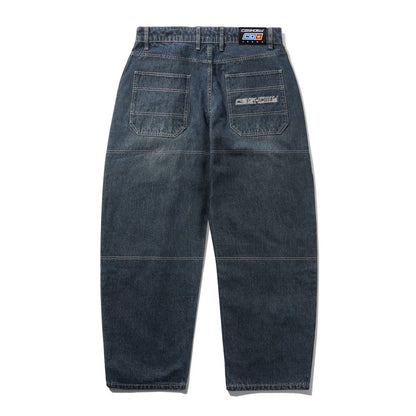 Cash Only Aleka Denim Jeans - Streaky Navy Wash