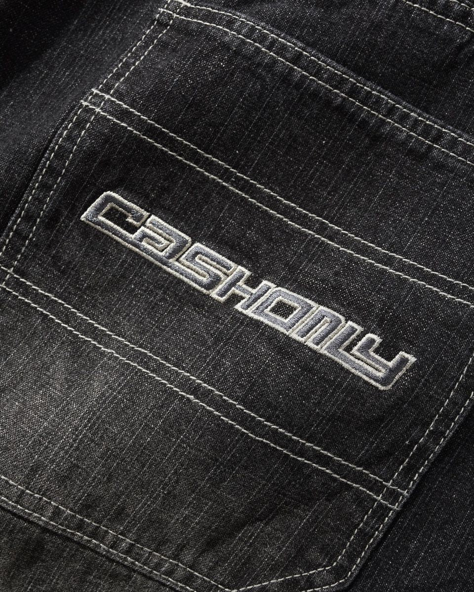 Cash Only Aleka Denim Jeans - Streaky Black Wash
