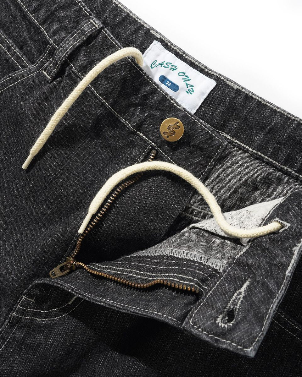 Cash Only Aleka Denim Jeans - Streaky Black Wash