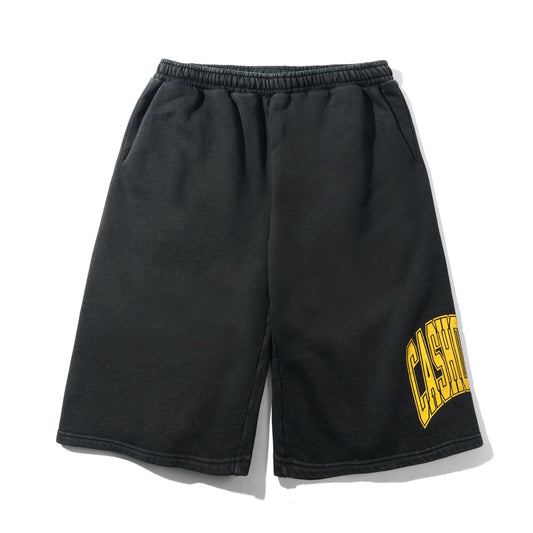 Cash Only Bench Fleece Shorts - Washed Black