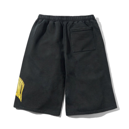 Cash Only Bench Fleece Shorts - Washed Black