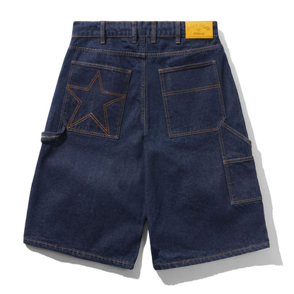 Cash Only Point Denim Shorts - Raw Denim