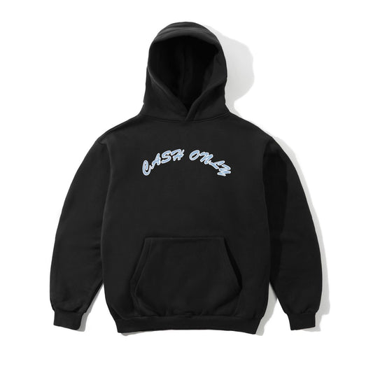 Cash Only Ripstop Logo Applique Hoodie - Black