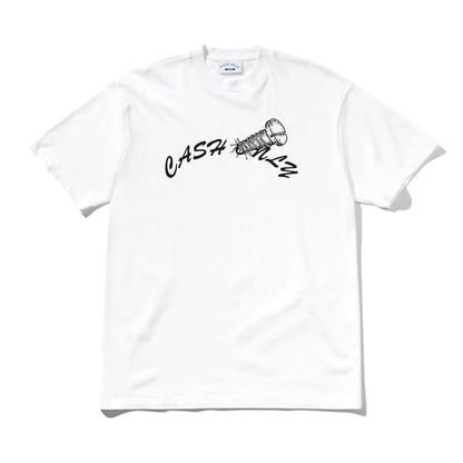 Cash Only Screw Logo Tee - White