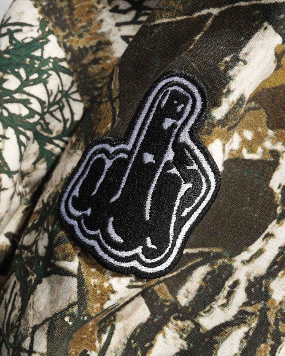 Cash Only Service Zip-Thru Hoodie - Foliage Camo