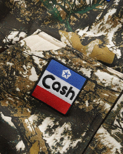 Cash Only Service Zip-Thru Hoodie - Foliage Camo