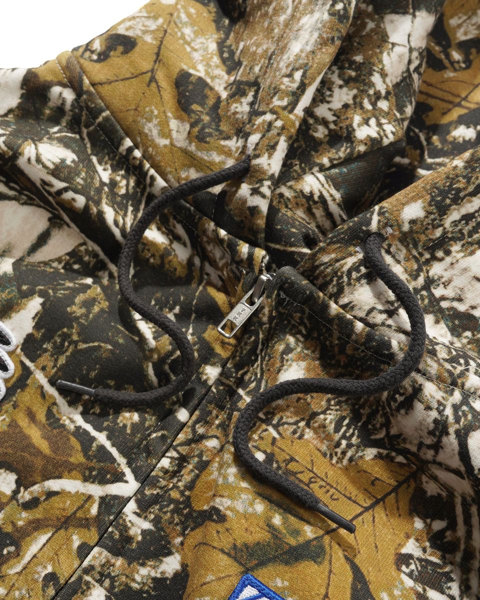 Cash Only Service Zip-Thru Hoodie - Foliage Camo