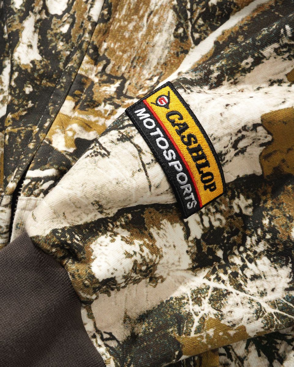 Cash Only Service Zip-Thru Hoodie - Foliage Camo