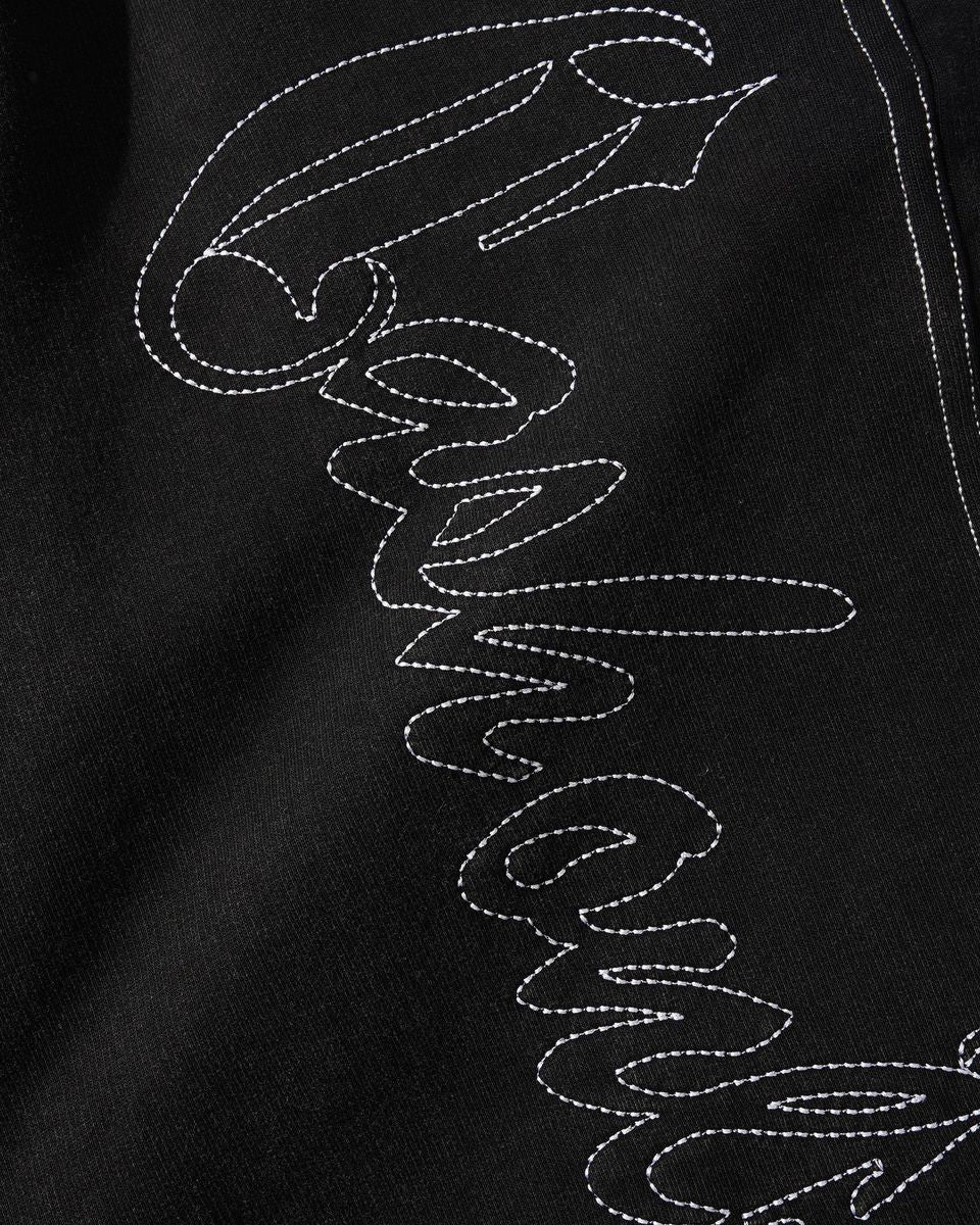 Cash Only Strip Fleece Sweatpants - Washed Black