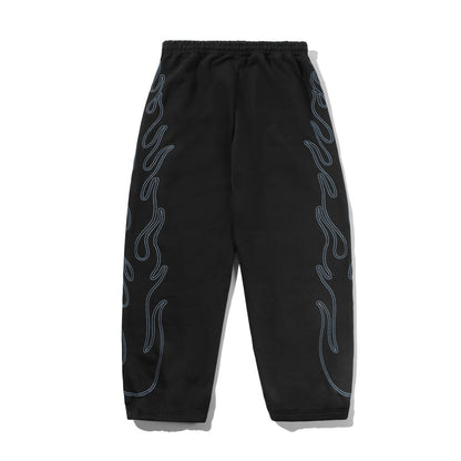 Butter Goods Flame Fleece Pants - Black
