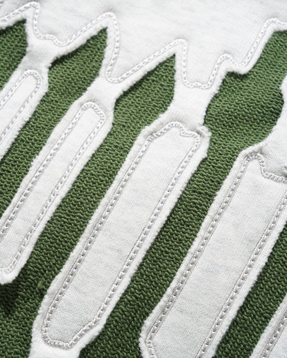 Butter Goods Cut Out Applique Crewneck - Ash